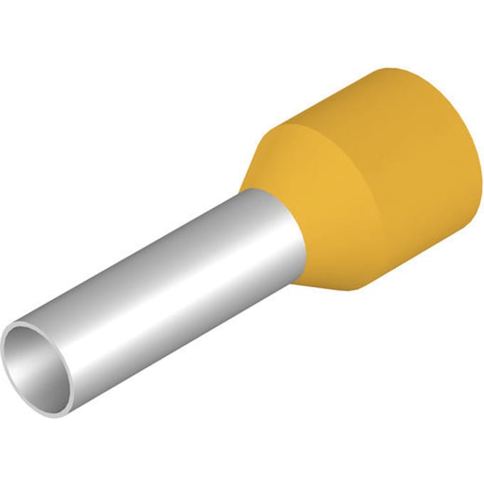 Weidmüller 9019220000 Adereindhulzen 6 mm² Deels geïsoleerd Geel 100 stuk(s)