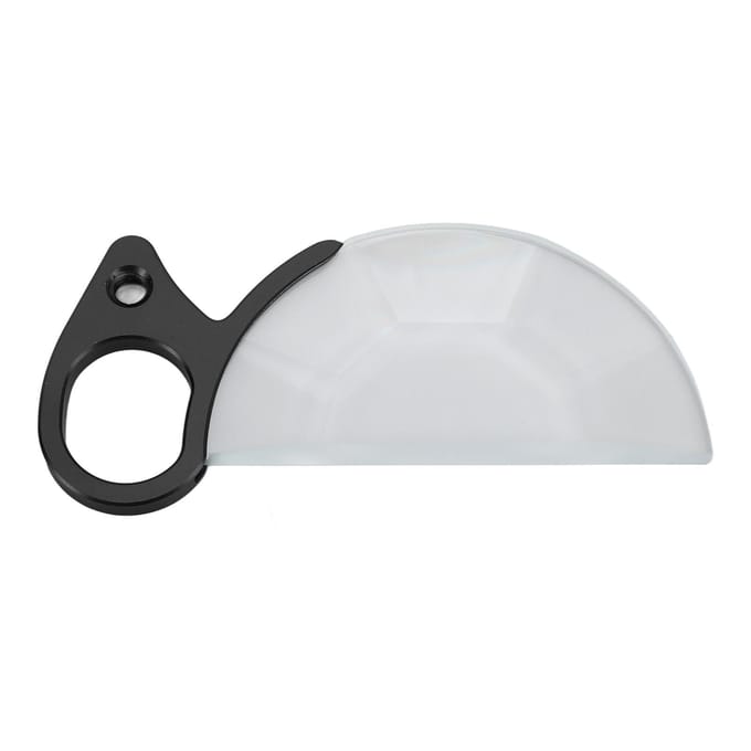 Filtre optique semi-circulaire en verre à prisme kaléidoscopique subtil portatif de 79 mm pour effets spéciaux white