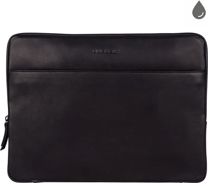BURKELY Rain Riley Laptopsleeve - 15.6 inch Clutch - Zwart