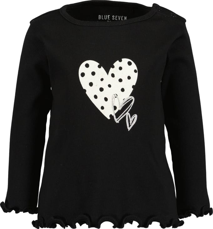 Blue Seven - Meisjes Shirt - Zwart - Maat 68