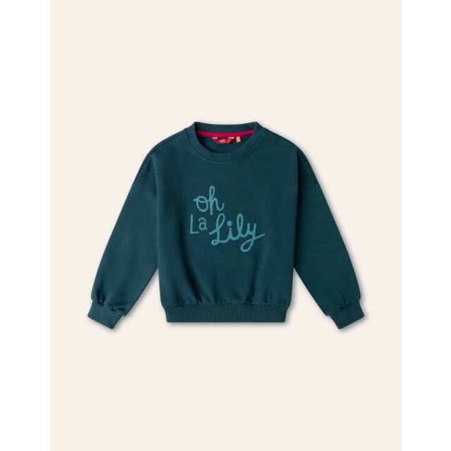 Oilily Hoki Sweater- maat122/7yr Deep Teal