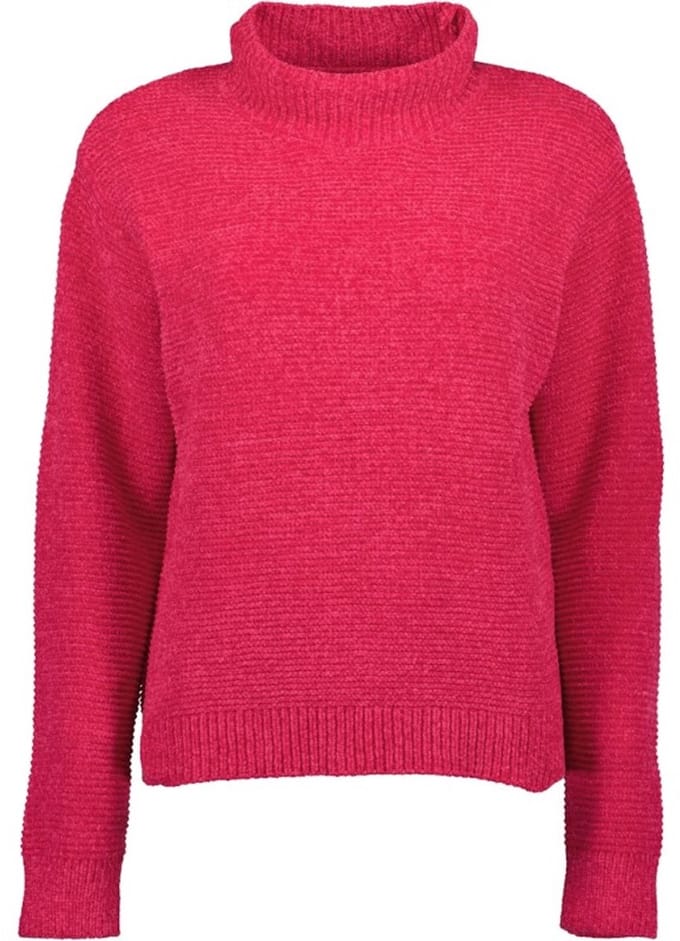 Blue Seven - Trui 248111 roze met opstaande kraag - maat 42