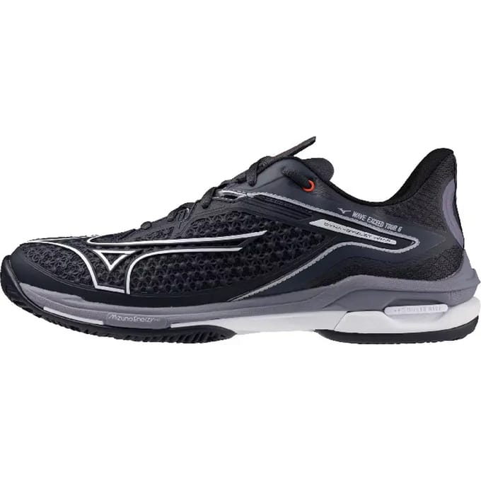 Mizuno Tennisschoen Padelschoen Wave Exceed Tour 6CC Heren Blauw Wit Grijs