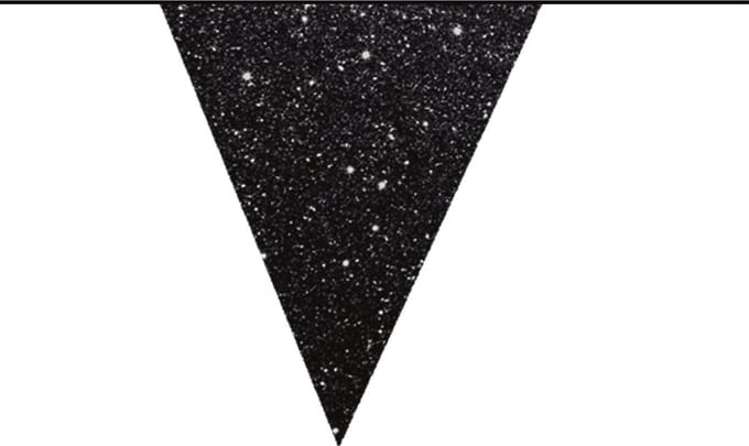 Haza Original Glitterslinger 6 M Zwart
