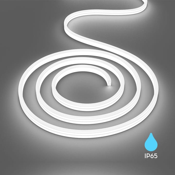Braytron - LED Strip - 100m - 230V AC - 6W 350lm p/m - 6500K 865 - Neon - IP65