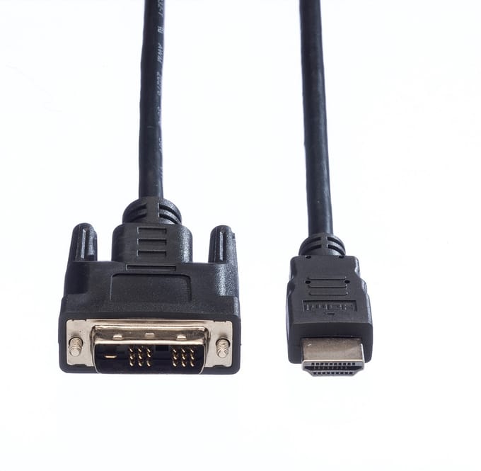 VALUE Monitorkabel DVI (18+1) / HDMI M/M, zwart, 1 m