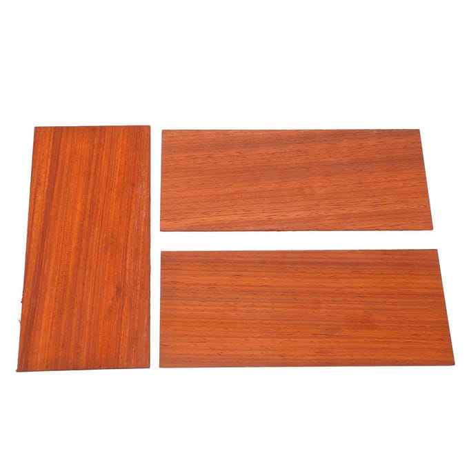 3 Pièces Feuille de Placage de Guitare Grain de Bois Acajou Plaque de Placage de Guitare Accessoire pour Décoration orange