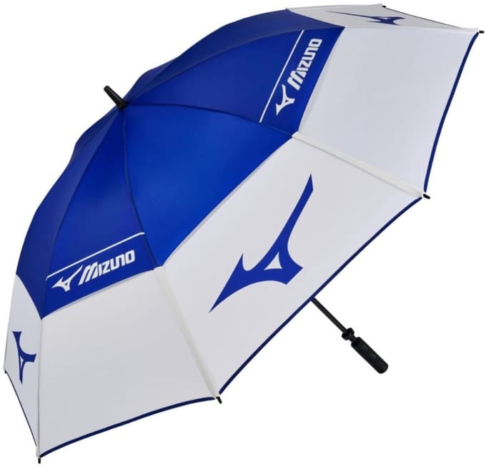 Mizuno Tour-25 Twin Canopy 64 Inch Golfparaplu - Blauw Wit