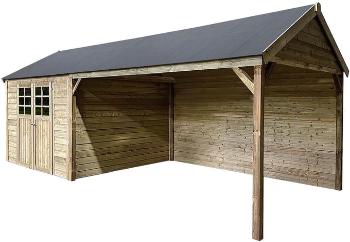 Solid Superia Tuinhuis Cambrai Geïmpregneerd 293,6x394,8x293,6cm
