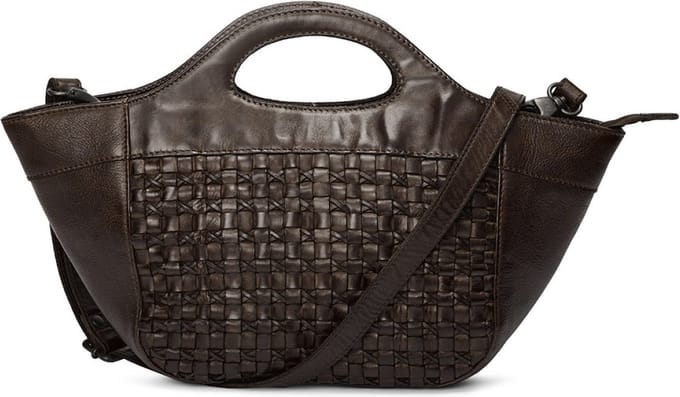 Pia Ries | Kleine Chique Handtas | Deens Design | Leer tas | Bruin - Washed