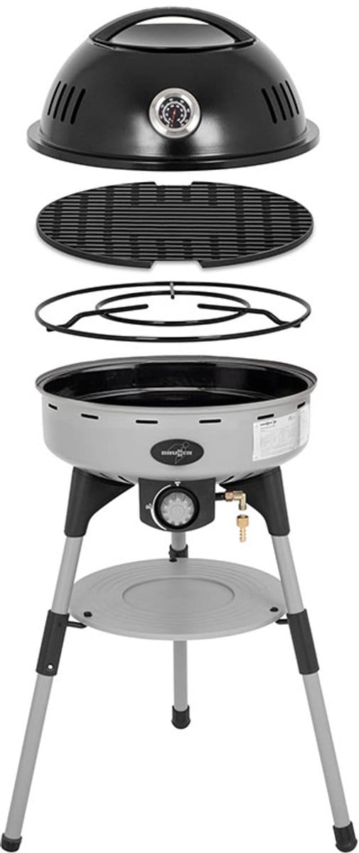 Brunner Devil BBQruiser HT Roundgrid 30 - draagbare gasbarbecue 30mbar