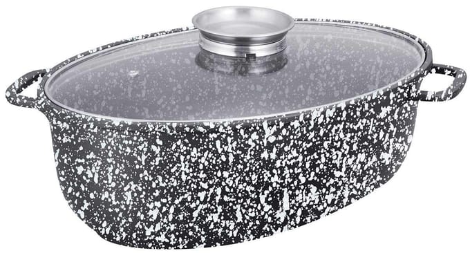 Klausberg KB-7367 Braadpan - met deksel - 8L - gietijzer