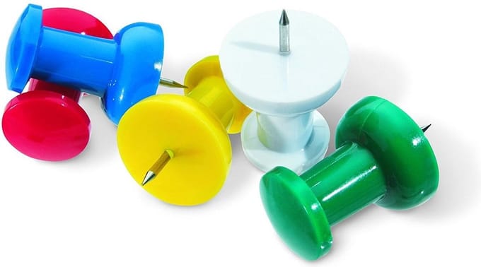 Office Punaises - gekleurd - 30 stuks