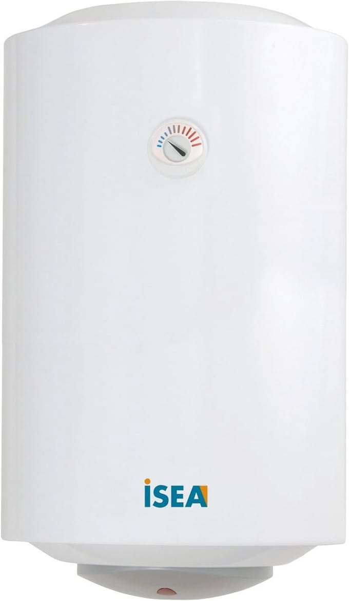 Boiler 100 Liter - Warmwaterketel - Centrale Verwarming - Thermo-elektrisch - Verticaal Model - Wit