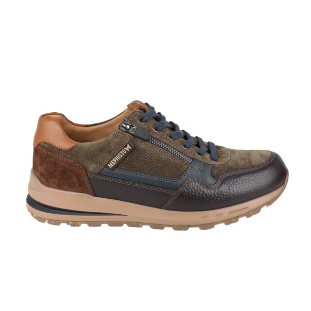 Mephisto Bradley - heren sneaker - Bruin - maat 40 (EU) 6.5 (UK)