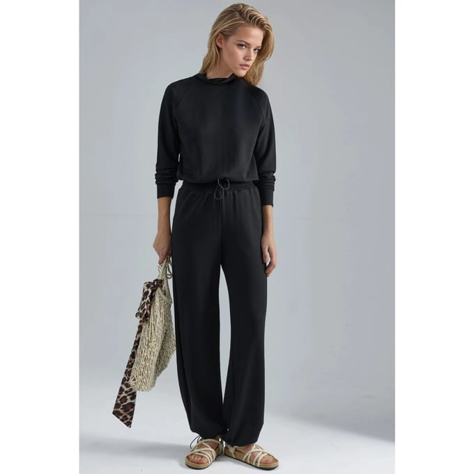Modal Touch Halve Colblouse & Elastische Taillebroek