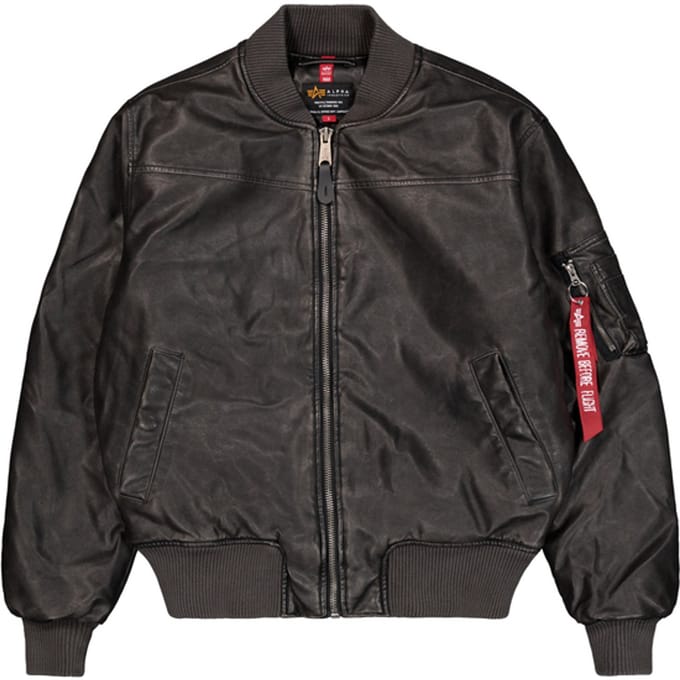 Leren jas Alpha Industries MA-1 FL Vintage