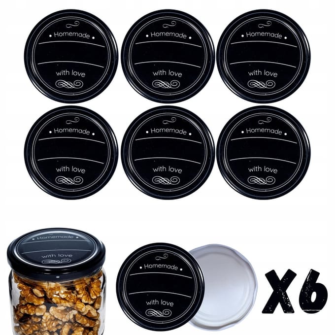 Twist-off Deksel 82mm 6 Stuks - Ideale Afdichting voor Potten