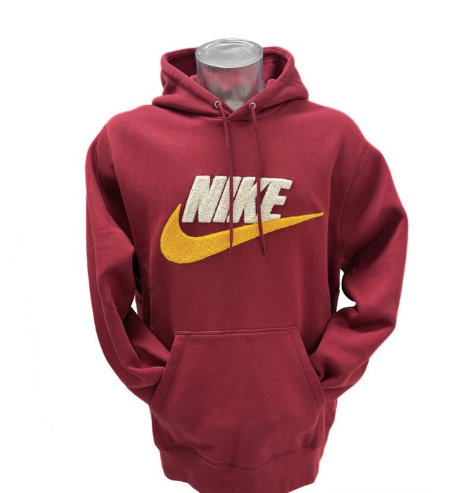 Nike Club Fleece Hoodie (Rood) - Maat S