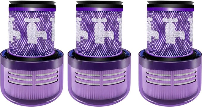3 x HEPA Filter geschikt voor Dyson V12 Detect Slim & Absolute motor filter-Vervanging onderdelen 971517-01