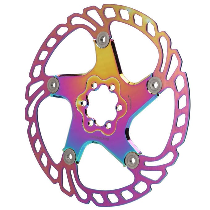 Disques de frein à disque pour vélo de montagne, 6 clous, couleur plaquée, 203 mm