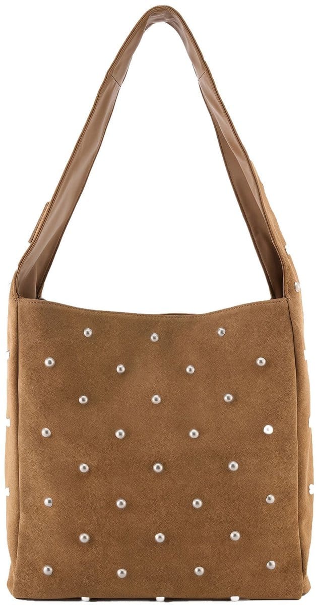 FREDsBRUDER schoudertas Endless Beads Hobo Bag Toffee bruine