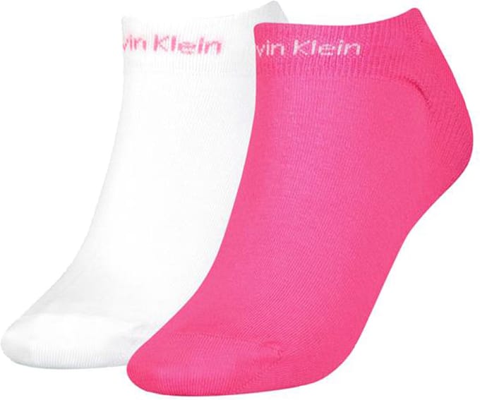 Calvin Klein Sneaker Gripper (2-pack) - dames enkelsokken - magenta