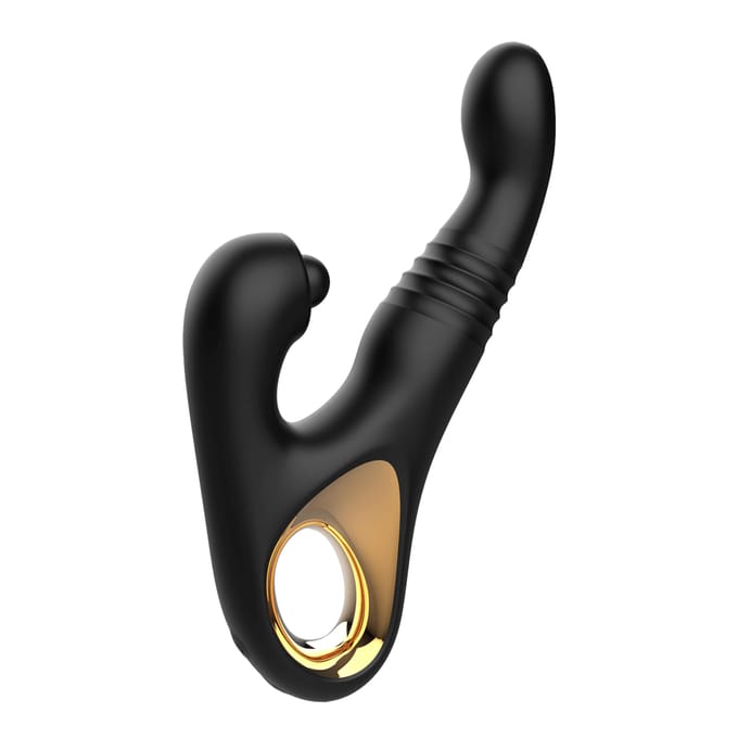 Rimba - Sensual nights SN08 - Stotende Vibrator met Tapping Functie - Zwart