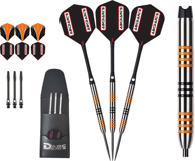 ABC Darts - Professionele Dartpijlen 90% - Ambers 202 - 22 gram