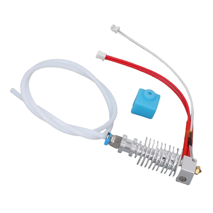 3D Printer Hotend Kit 0.4mm Nozzle met Siliconen Hoes Geassembleerde Hotend Kit Vervanging voor ANYCUBIC I3 MEGA 3D Printer white