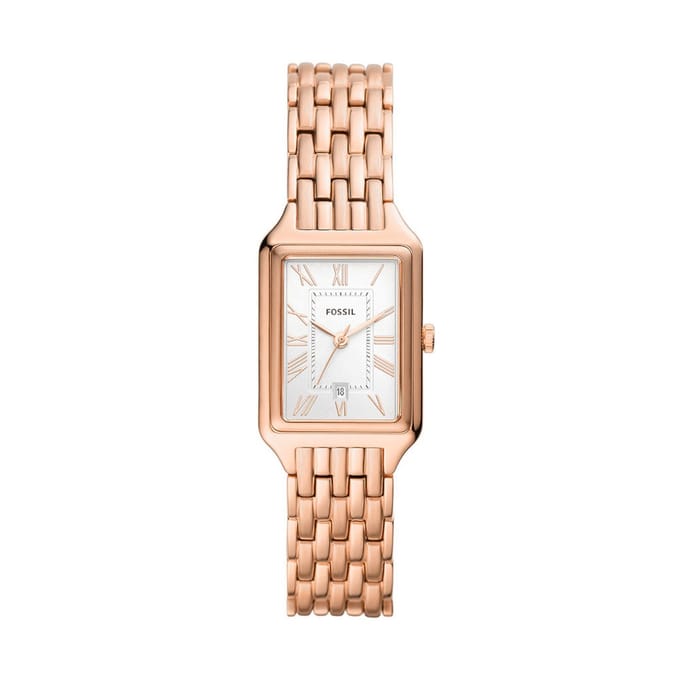 Fossil ES5271 RAQUEL Dameshorloge 23 mm - Rosékleurig