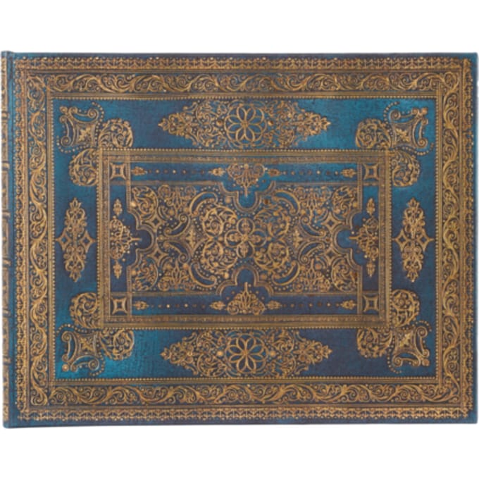 Paperblanks gastenboek, blue luxe, hardcover, formaat 23 x 18 cm, blanco