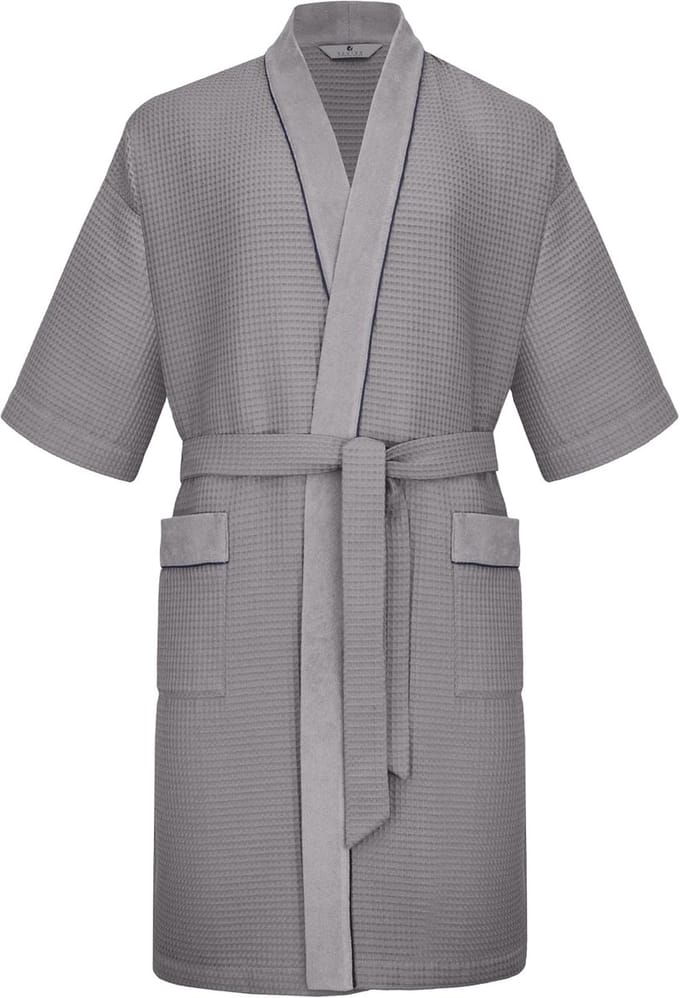 Heren Badjas Kimono van 100% Katoen met Wafelstructuur