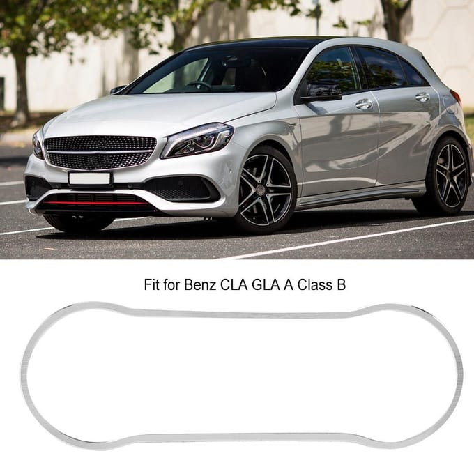 Auto Airconditioning Knop Decoratie Frame Bekleding Cover Sticker Geschikt voor Benz CLA GLA A Klasse B white