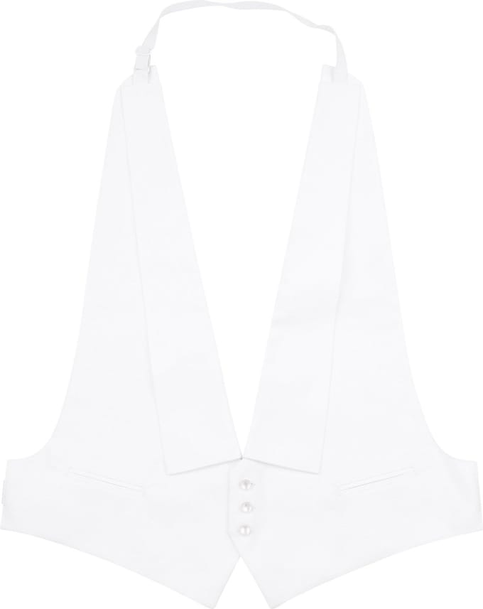 Rokvest Moldau Wit - Maat M - Heren - Rokwit