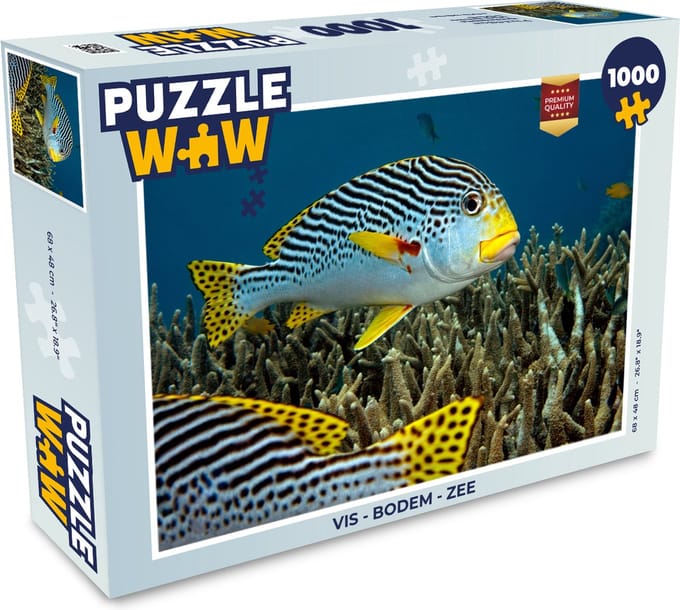Puzzel Vis - Bodem - Zee - Legpuzzel - Puzzel 1000 stukjes volwassenen