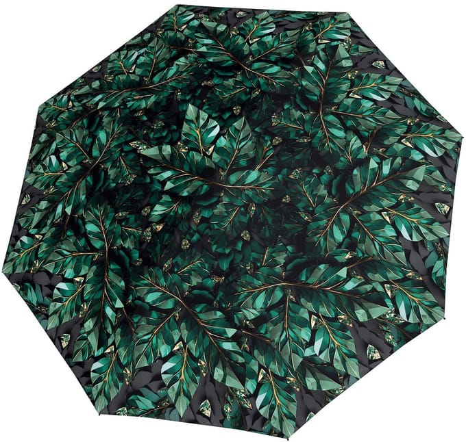 doppler paraplu Fiber Magic Imperial Crystal Leaves groen