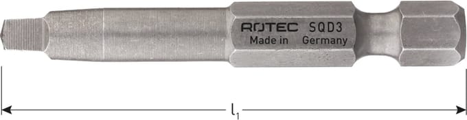Rotec PRO Krachtbit SQD 0 L=70, E6.3, BASIC (vpe 10)