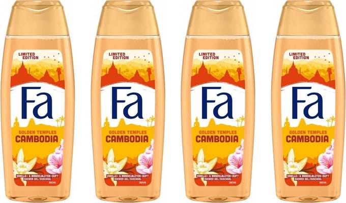 FA Douchegel - Golden Tempels Cambodia - 4 x 250 ml