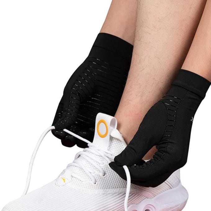 Koperen compressiehandschoenen Zwarte handschoenen Polsondersteuning Antislip Unisex handschoenen M zwart