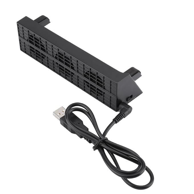 DC 5V Draagbare Modieuze Intelligente Koelventilator Voor PS4 Slim Gaming Console black