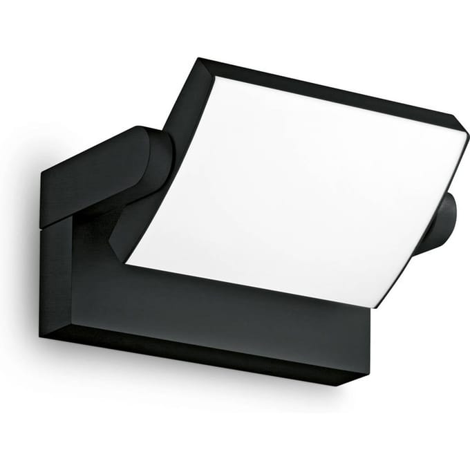 Ideal Lux LED buiten wandlamp Swipe, zwart, IP54, 3.000 K