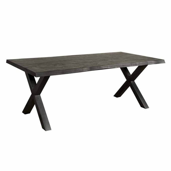 Tower Living Eettafel Xara - Rechthoek Zwart Hout - 240x100x78cm
