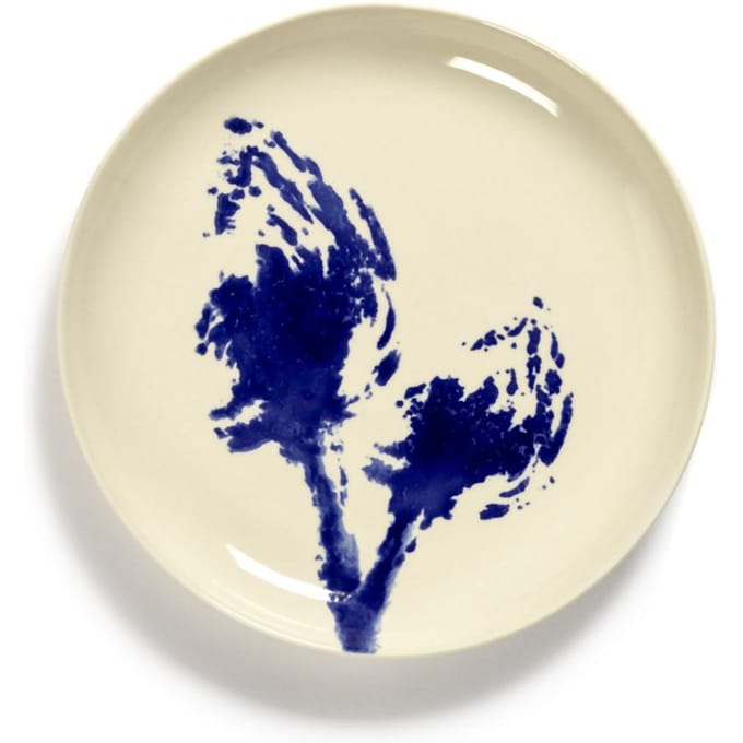 Serax Feast Bord S - Set - wit/ artisjok blauw