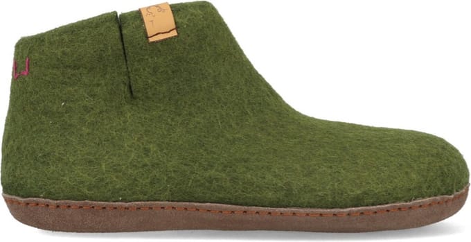 Tofvel - Mula Wolvilt Sloffen Olive Green - Maat 44