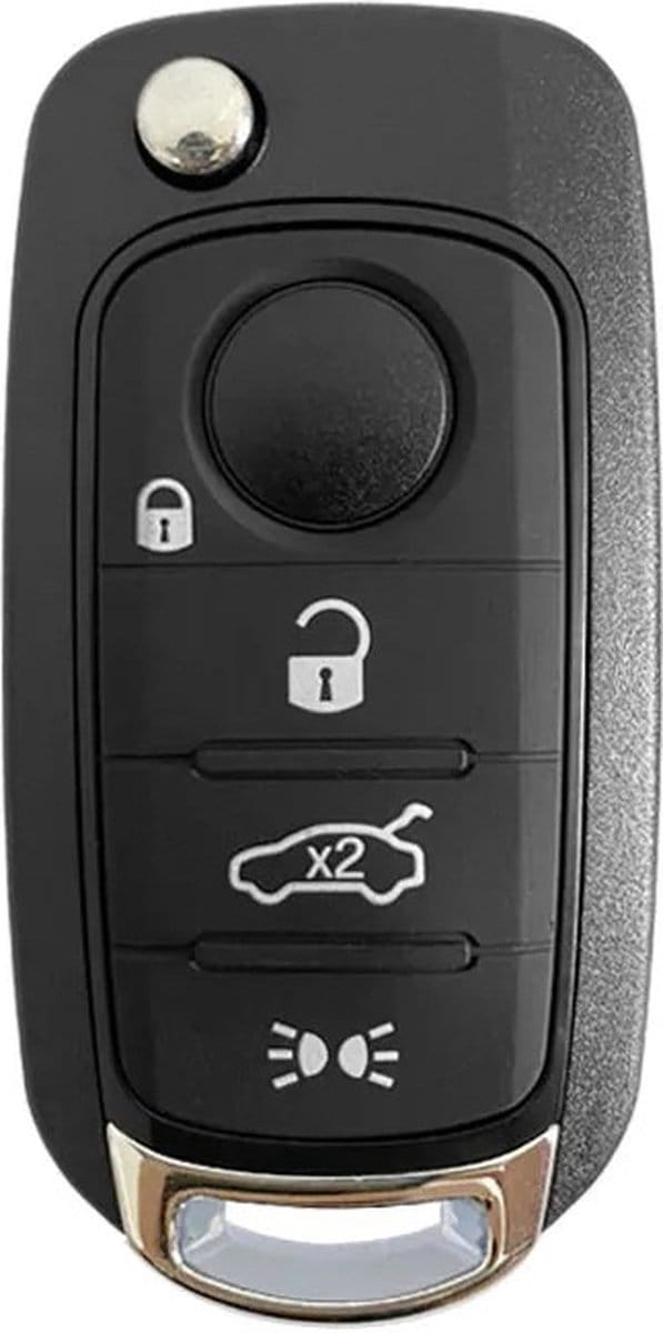 XEOD Autosleutelbehuizing - sleutelbehuizing auto - sleutel - Autosleutel / Fiat 4 knops