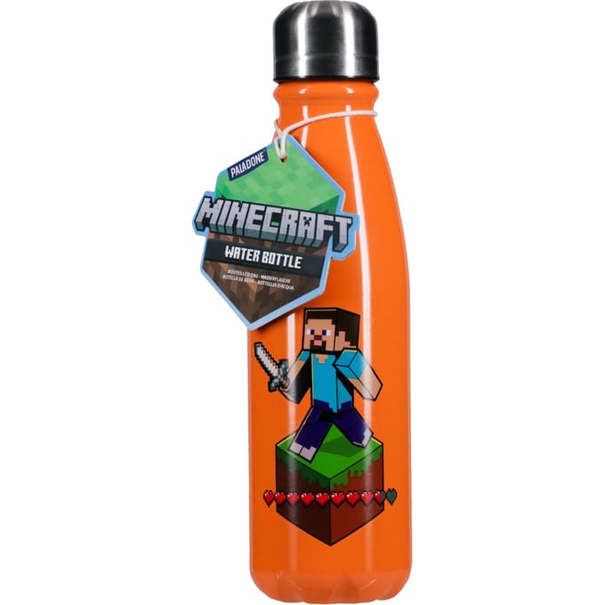 Minecraft Aluminium Water Bottle 600Ml