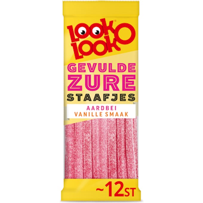 Zure staafjes aardbei/vanillesmaak
