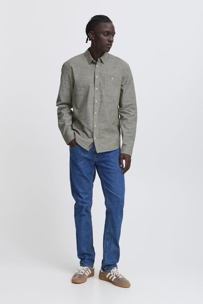 Blend Blouse Katoen Olive - Maat XXL