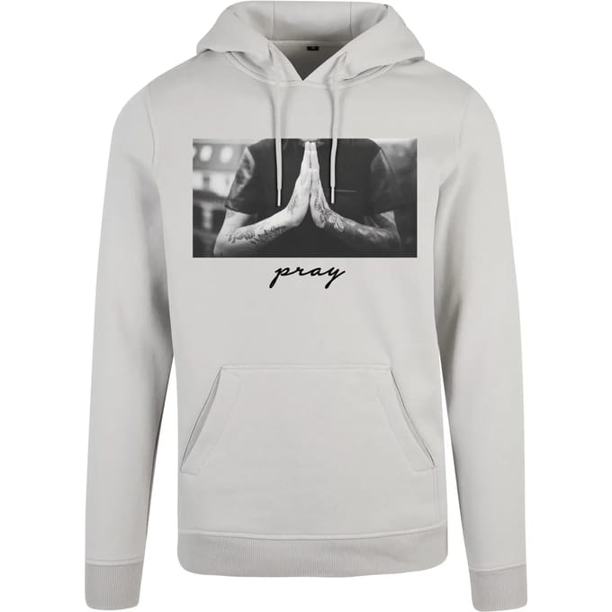Mister Tee - Pray Hoodie/trui - M - Grijs
